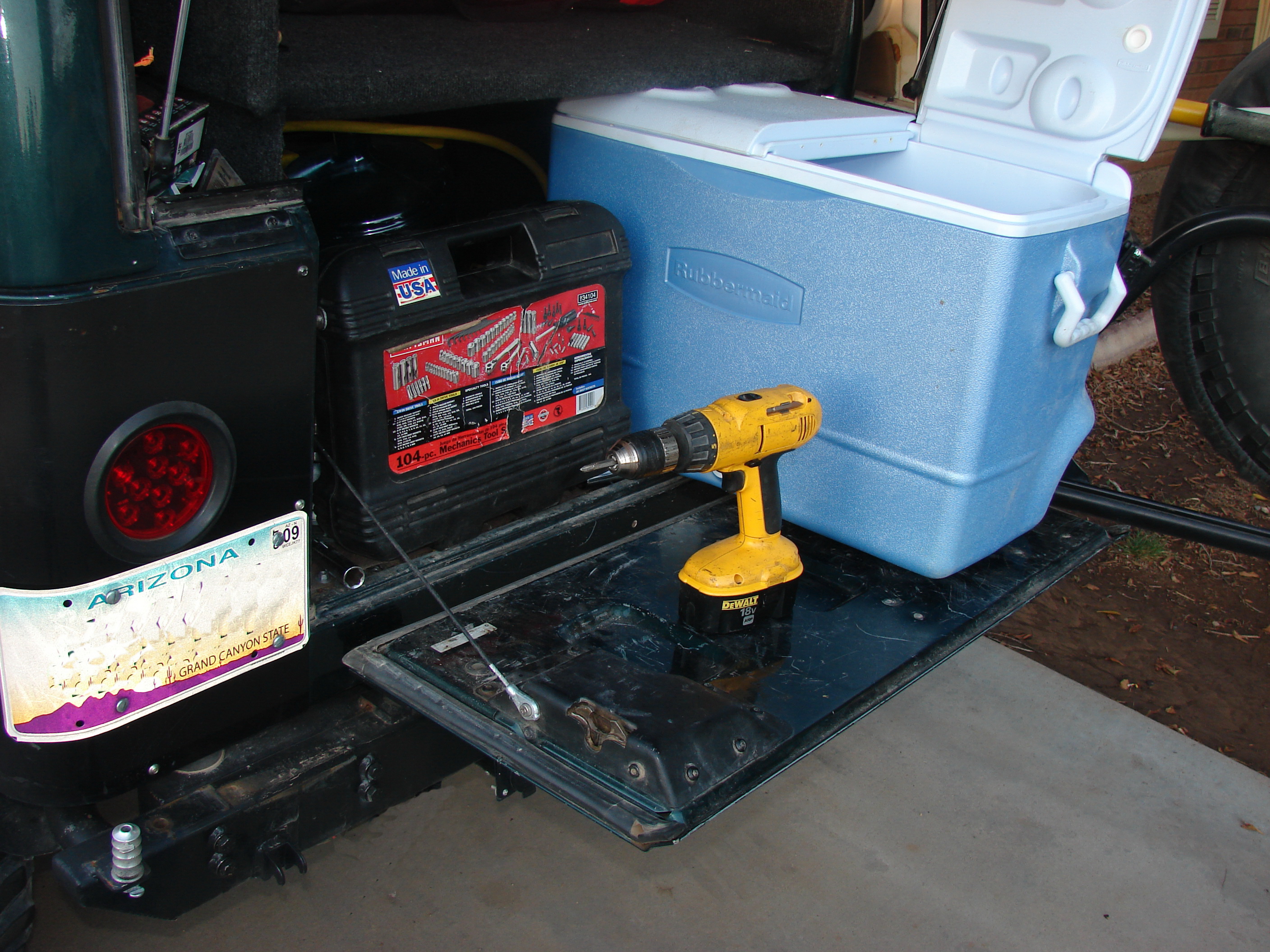 Tools, cooler and plenty of room for more!