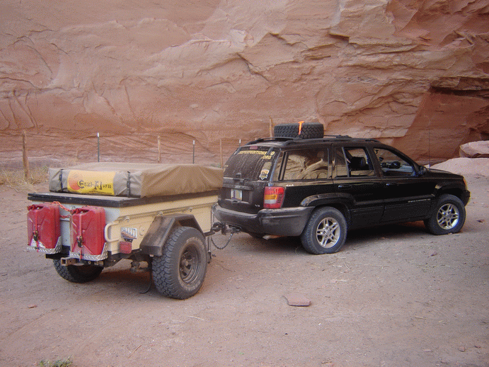 Its mounted in this custom off-road trailer